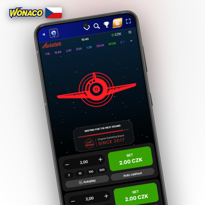 Funkce dual bet v Aviator Wonaco Casino – dvě sázky s různými multiplikátory