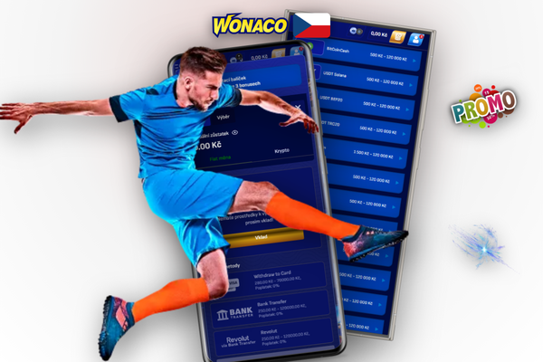 KYC ověření dokladů při prvním výběru peněz v Wonaco Casino krok za krokem