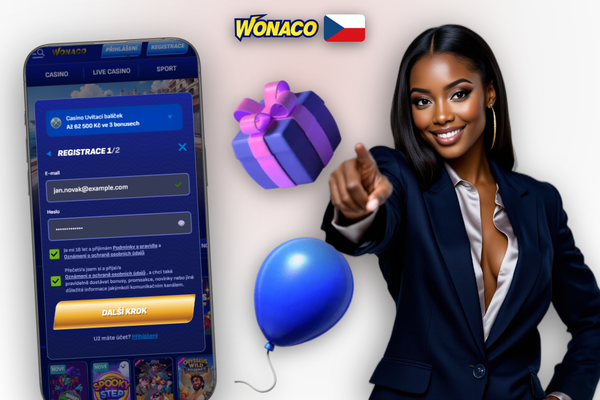Bezpečné ověření totožnosti při registraci ve Wonaco Casino na mobilním telefonu