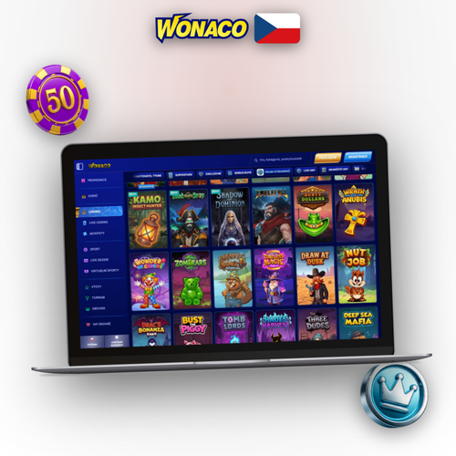 Wonaco Casino desktopový klient na notebooku – spusťte hry přímo z počítače