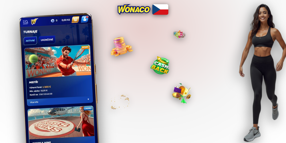 Přehled všech bonusů Wonaco Casino — uvítací balíček, reload, cashback a free spiny