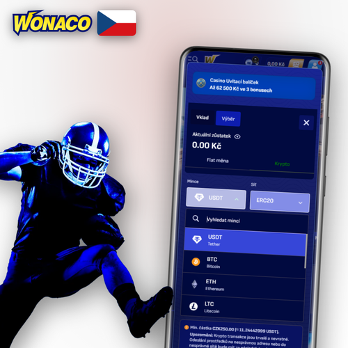 Wonaco Casino vklad: přehled platebních metod Visa, MasterCard, Skrill a Bitcoin